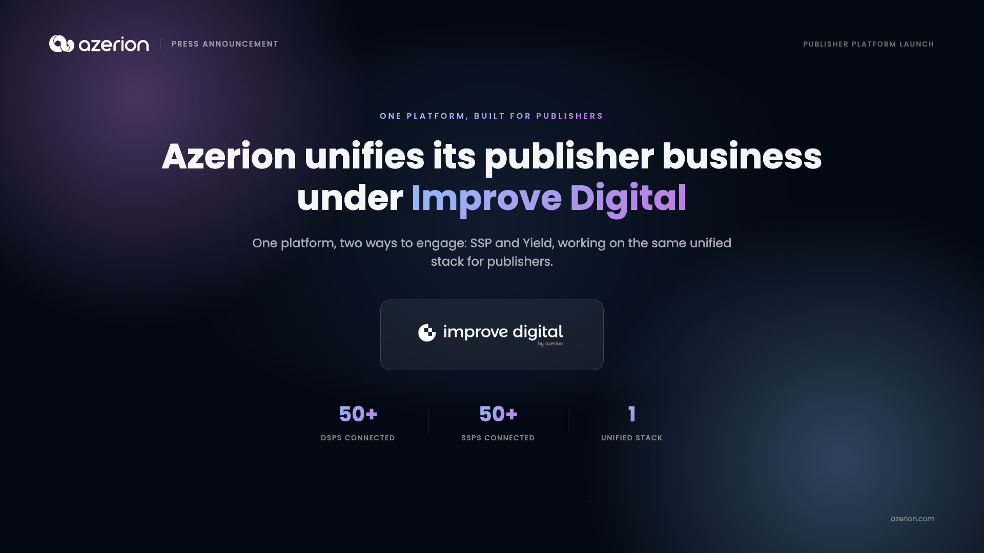 Azerion bündelt sein Publisher-Geschäft unter Improve Digital und präsentiert neue 360-Grad-Lösung